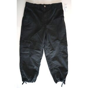 Old Navy 655166-021 Women's Sz M Black High-Waisted Balloon Cargo Pants